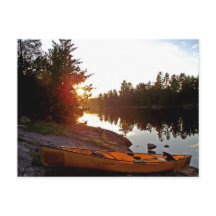 Canoe At Sunset
