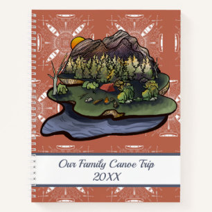 Canoe Camping Adventure Notebook