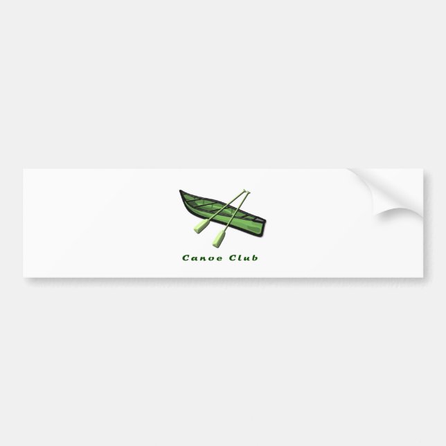 Canoe Club Design Bumper Sticker (Front)