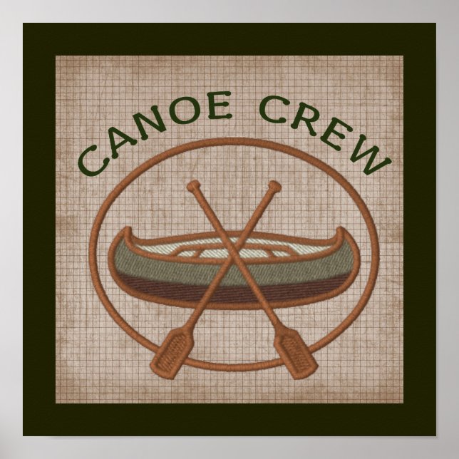 Canoe Crew Canoeing Water Sports Poster (Front)