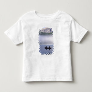 Canoe fishing Waterfowl Lake, Banff National Toddler T-Shirt