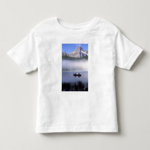 Canoe fishing Waterfowl Lake, Banff National Toddler T-Shirt