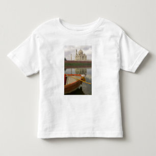 Canoe in water with Taj Mahal, Agra, India Toddler T-Shirt