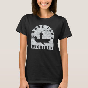 Canoe Lake Fishing Michigan T-Shirt