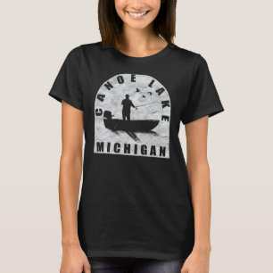 Canoe Lake Fishing Michigan T-Shirt