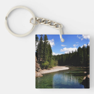 Canoe Meadows Kananaskis Canada Key Ring