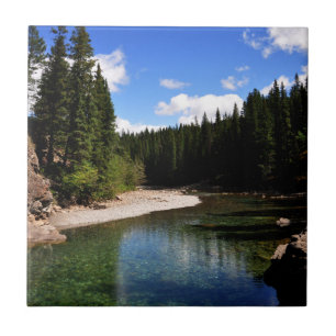 Canoe Meadows Kananaskis Canada Photo Ceramic Tile
