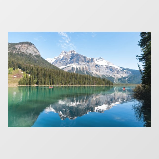 Canoe on famous Emerald Lake - Yoho NP, Canada (Sheet)