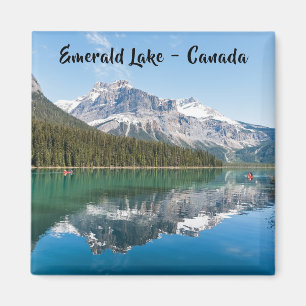 Canoe on famous Emerald Lake - Yoho NP, Canada Magnet