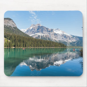 Canoe on famous Emerald Lake - Yoho NP, Canada Mouse Pad