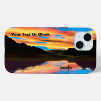 Canoe On Sunset Lake Case-Mate iPhone Case
