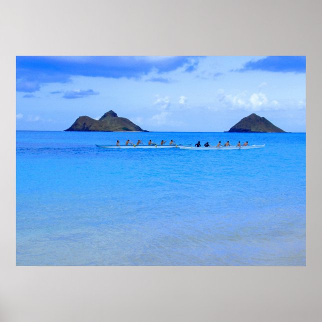 Canoe Paddlers Poster (Front)