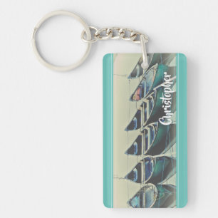 Canoe personalised key ring