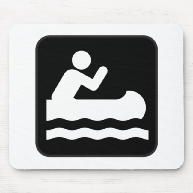 Canoe Sign Mouse Pad (Front)