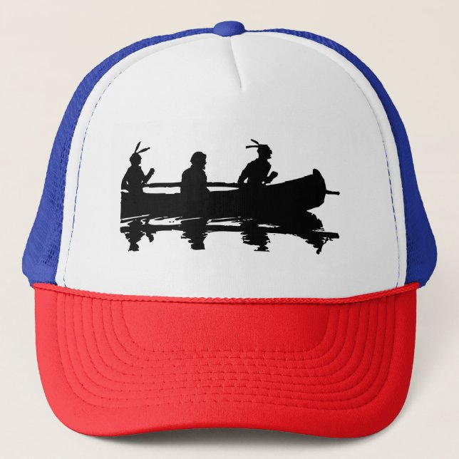 Canoe Silhouette Trucker Hat (Front)