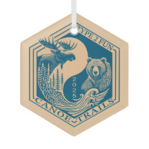 Canoe Trails Hex Ornament 2025