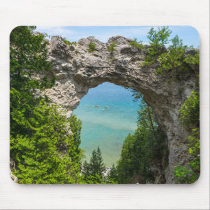 Canoeing At Arch Rock Mouse Pad