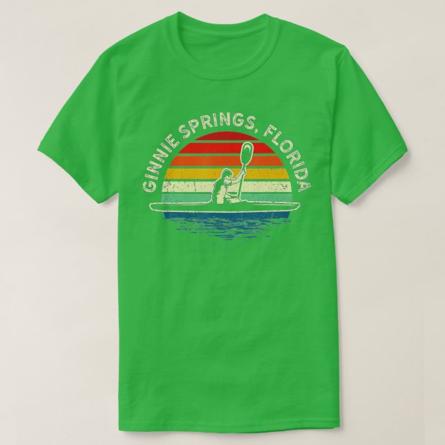Canoeing Ginnie Springs Florida River Canoe Lover  T-Shirt (Design Front)