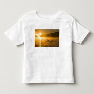 Canoeing in Lily Bay at sunrise, Moosehead Lake, Toddler T-Shirt