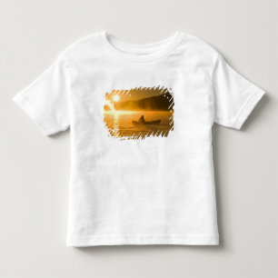 Canoeing in Lily Bay at sunrise, Moosehead Lake, Toddler T-Shirt