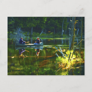 Canoeing in the Adirondacks Postcard