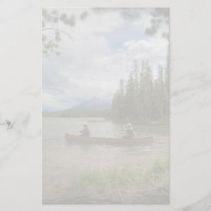 Canoeing on a Lake Stationery