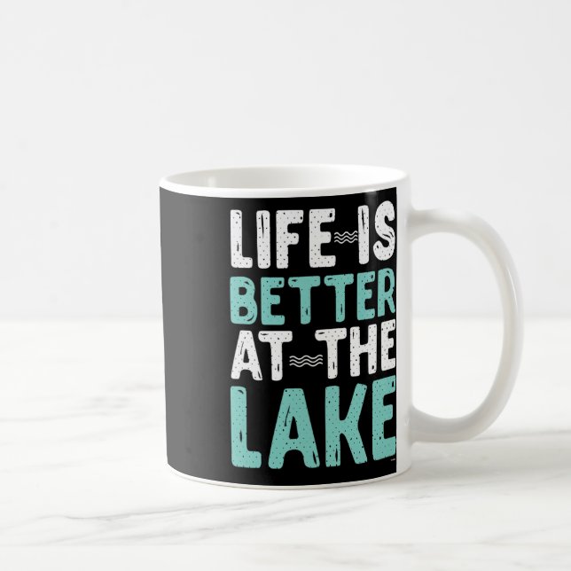 Canoeing Rafting Life Is Better At The Lake Nature Coffee Mug (Right)