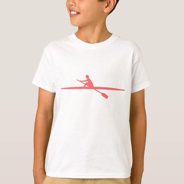 Canoeing - Tropical Pink T-Shirt (Front)