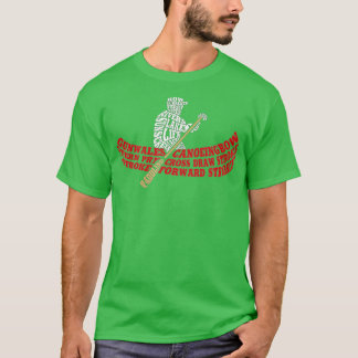 Canoeing Typography Word Art Canoe  T-Shirt