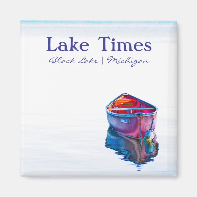 Canoeist's Evening calm Magnet (Front)