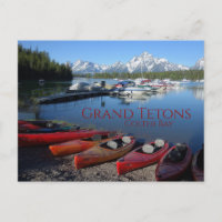 Canoes and Colter Bay Grand Teton National Park