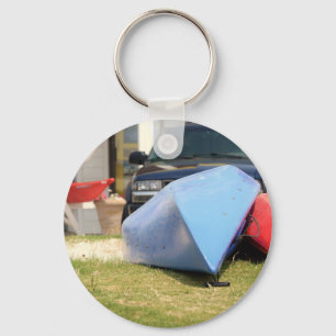 Canoes And Kayaks by Shirley Taylor Key Ring
