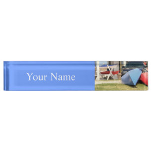 Canoes And Kayaks by Shirley Taylor Nameplate