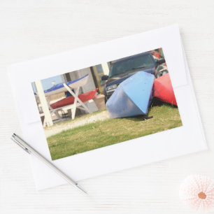 Canoes And Kayaks by Shirley Taylor Rectangular Sticker