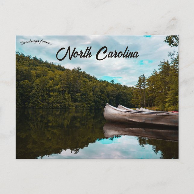 Canoes in North Carolina Postcard (Front)