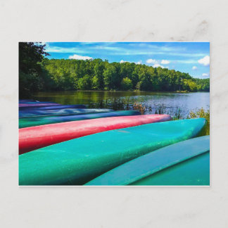 Canoes in Raleigh Postcard