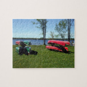 Canoes on Grass Puzzle