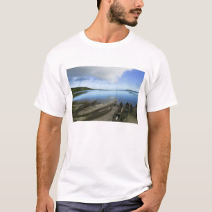 Canoes on the beach, Antananarivo, Madagascar T-Shirt