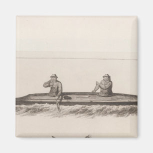 Canoes, Oonalashka, Alaska Magnet