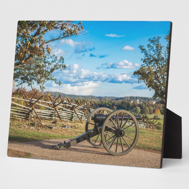 Canons at Gettysburg Plaque (Side)