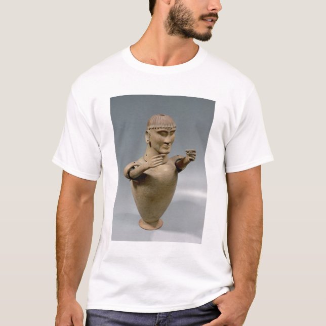 Canopic jar with moveable arms (clay) T-Shirt (Front)