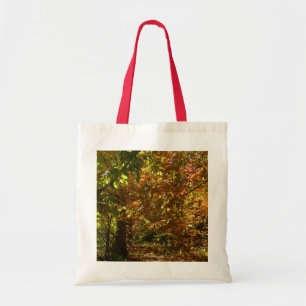 Canopy of Fall Leaves II Yellow Autumn Photography Tote Bag