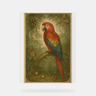 Canopy Sentinel – The Scarlet Macaw Acrylic Sign