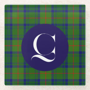 Canstoun Monogrammed Glass Coaster