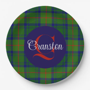 Canstoun Monogrammed Paper Plate