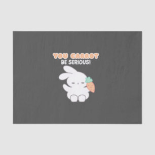 Can't Be Serious Carrot Edition - Bunny Pun Tissue Paper