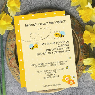 Cant Be Together Baby Shower by Mail Invitation