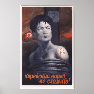 Can't Break North Korean People Poster