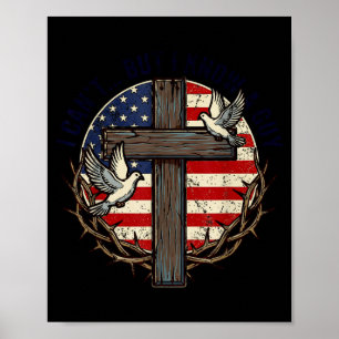 Cant But Know A Guy Jesus Cross Funny Christian Poster