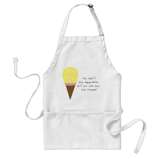 Can't Buy Happiness Apron (Ice Cream) (Front)